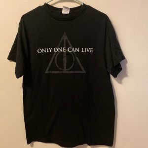 Vintage Y2K Harry Potter and the Deathly Hallows Pt 2 Movie Promo Shirt Size L